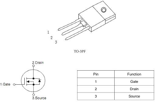 变频器MOS管,KNX42150A,2.8A/ 1500V
