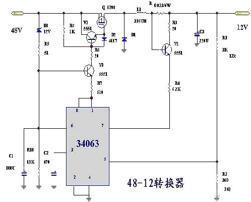 直流降压原理 电路图