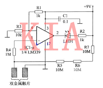 电子电路|触摸开关电路图分析-KIA MOS管