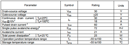 nce30p30k,KIA30N03B场效应管