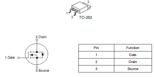 100v150a场效应管,控制器 保护板专用,KNB2810A参数引脚图-KIA MOS管