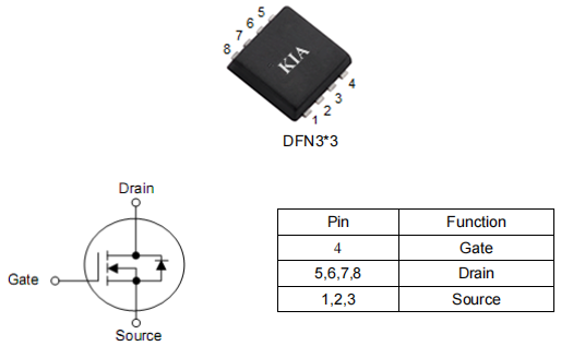 mos管pwm,3303场效应管,KNG3303C参数资料-KIA MOS管