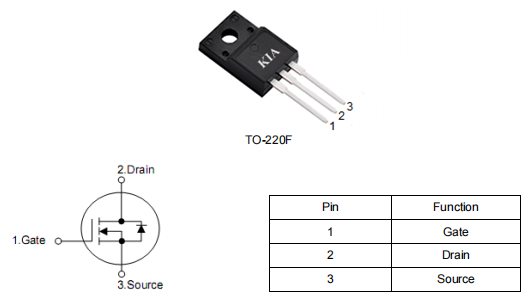 60R180场效应管,20a600v mos管,KLF60R180BD参数-KIA MOS管